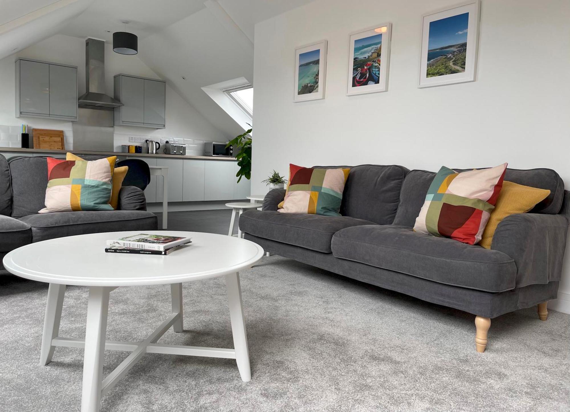 Stunning Penthouse In Penzance "Amazing Sea Views" Apartment Luaran gambar